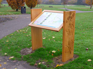 Green Wheel Interpretation Board - Mowsbury Park